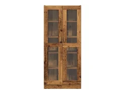Aparador madera ingeniería madera envejecida 82,5x30,5x185 cm
