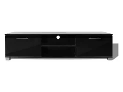 Aparador para TV alto brillo negro 120x40,3x34,7 cm
