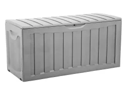 Arcón para Exterior 340 Litros de Resina 118x53x57cm Gris Thinia Home