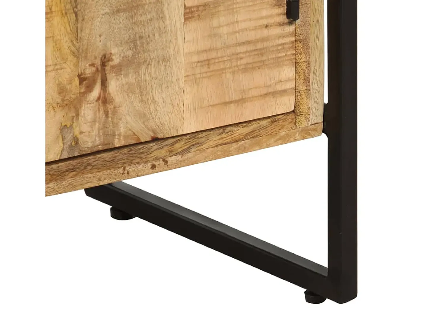 Ardrossan Estantería de 4 niveles madera de mango rugosa 124x30x180 cm