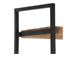 Ardrossan Estantería de 4 niveles madera de mango rugosa 124x30x180 cm