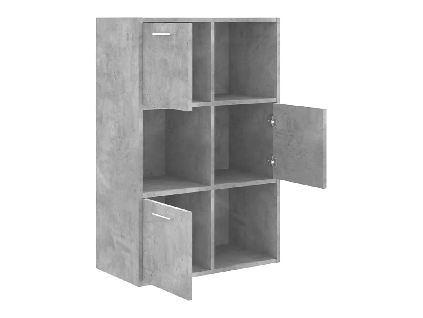Armario almacenamiento madera contrachapada gris 60x29,5x90 cm