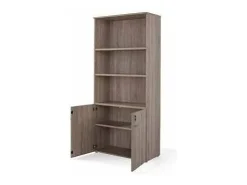 Armario alto con puertas bajas acabado olmo claro, 208.8 cm(alto)93 cm(ancho)42.5 cm(fondo