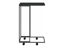 Armario auxiliar con ruedas contrachapado negro 40x30x63,5 cm