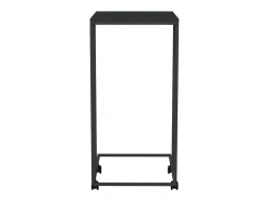Armario auxiliar con ruedas contrachapado negro 40x30x63,5 cm