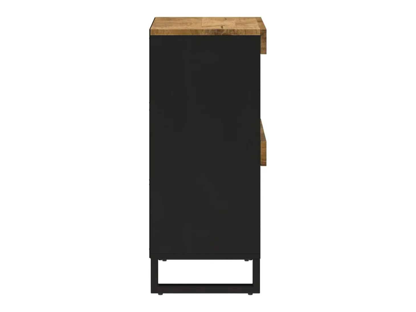 Armario auxiliar de madera maciza de mango 85x33x75 cm