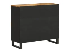 Armario auxiliar de madera maciza de mango 85x33x75 cm