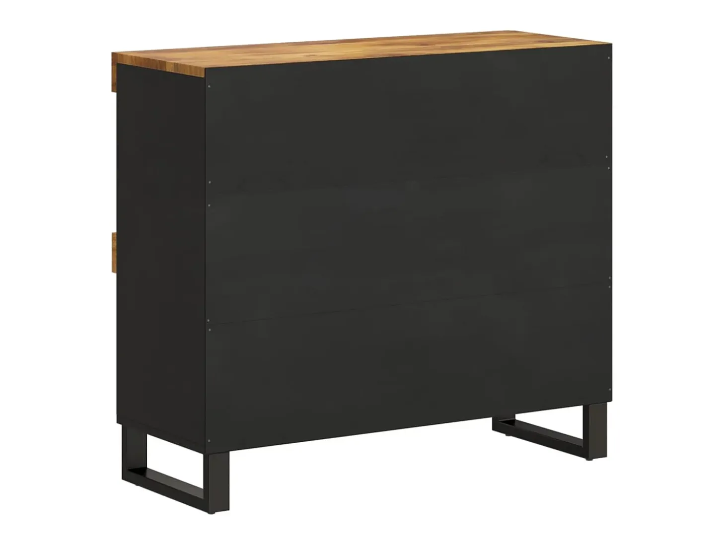 Armario auxiliar de madera maciza de mango 85x33x75 cm