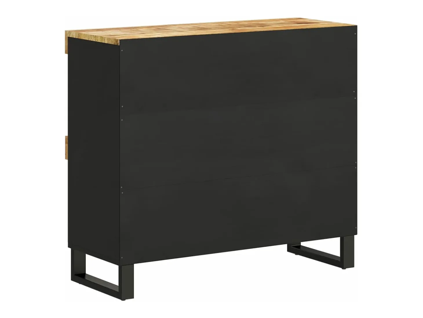 Armario auxiliar de madera maciza de mango 85x33x75 cm