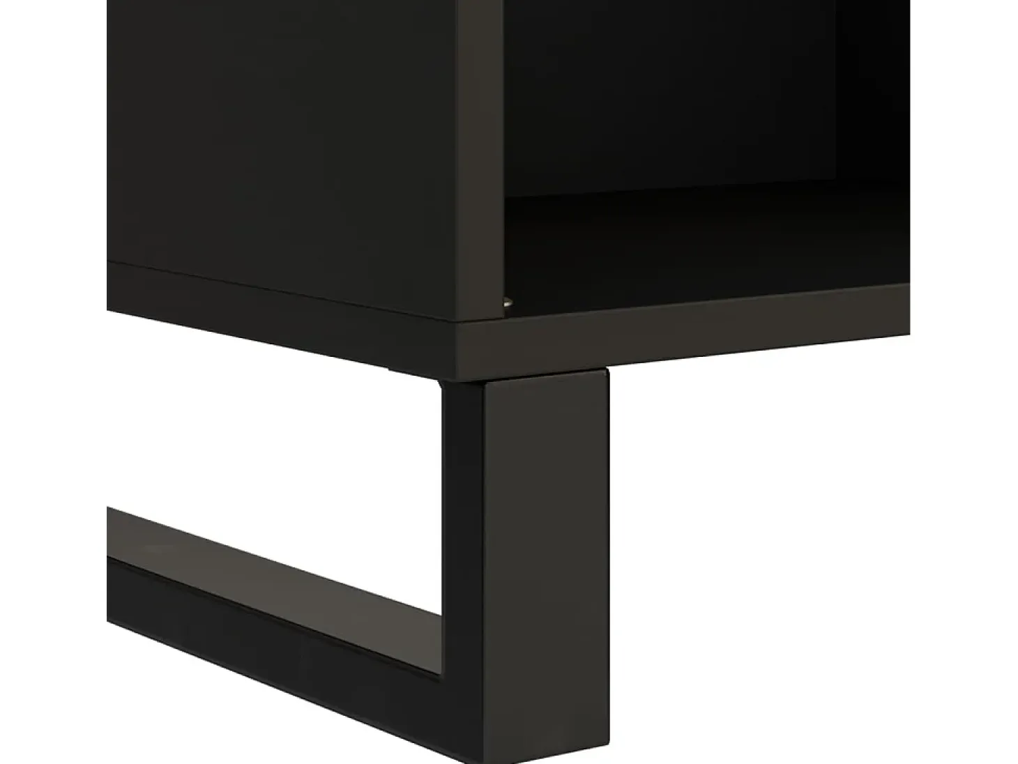 Armario auxiliar de madera maciza de mango 85x33x75 cm