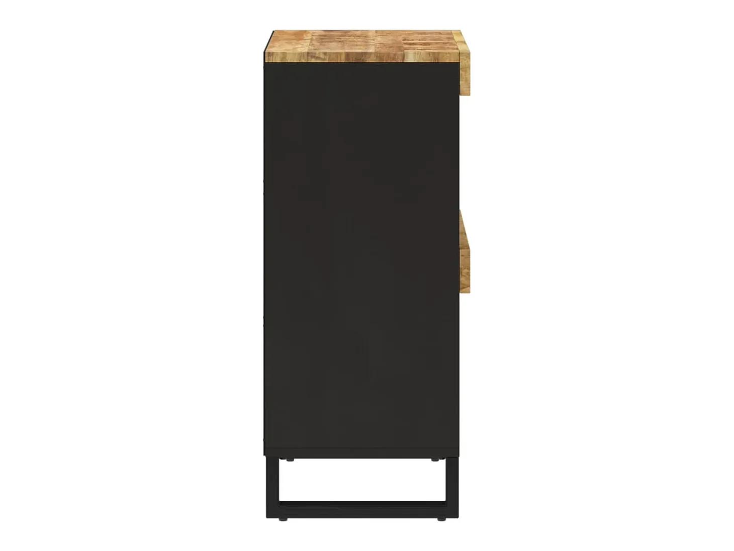 Armario auxiliar de madera maciza de mango 85x33x75 cm