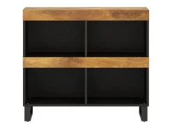 Armario auxiliar de madera maciza de mango 85x33x75 cm