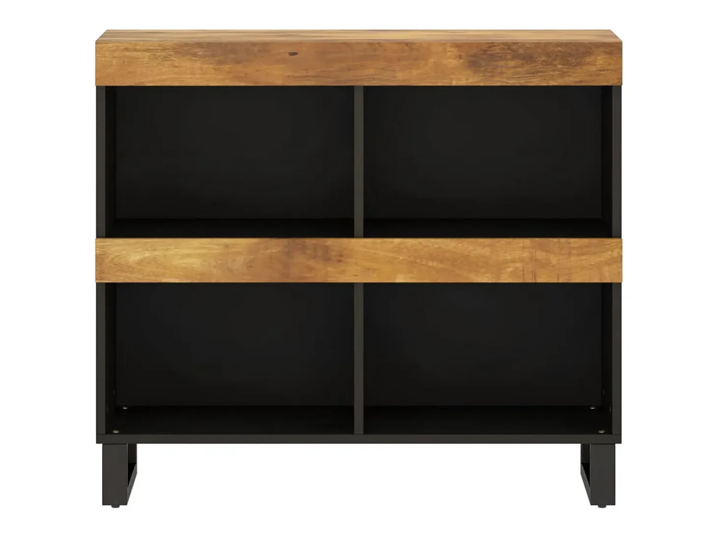 Armario auxiliar de madera maciza de mango 85x33x75 cm