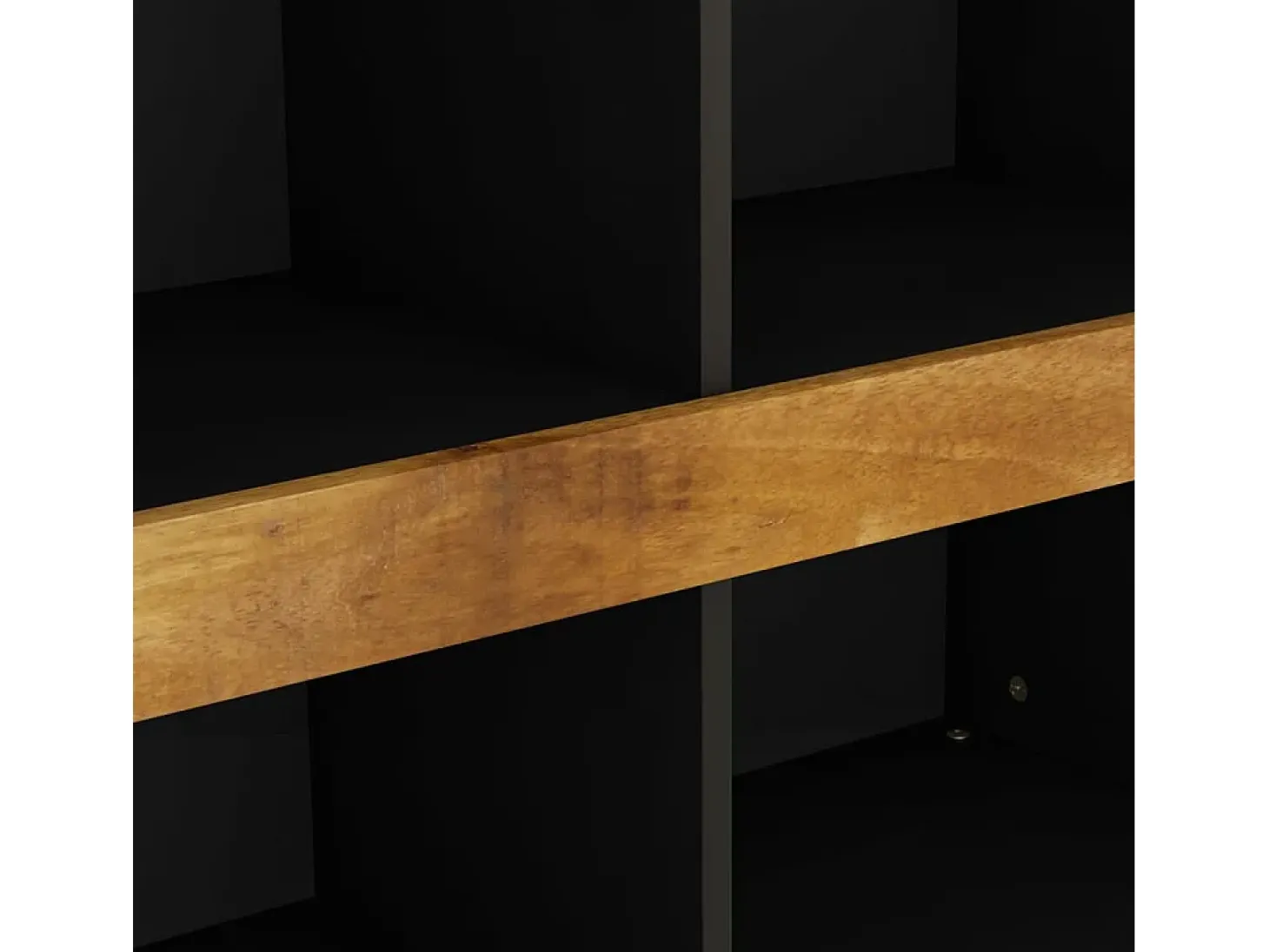 Armario auxiliar de madera maciza de mango 85x33x75 cm