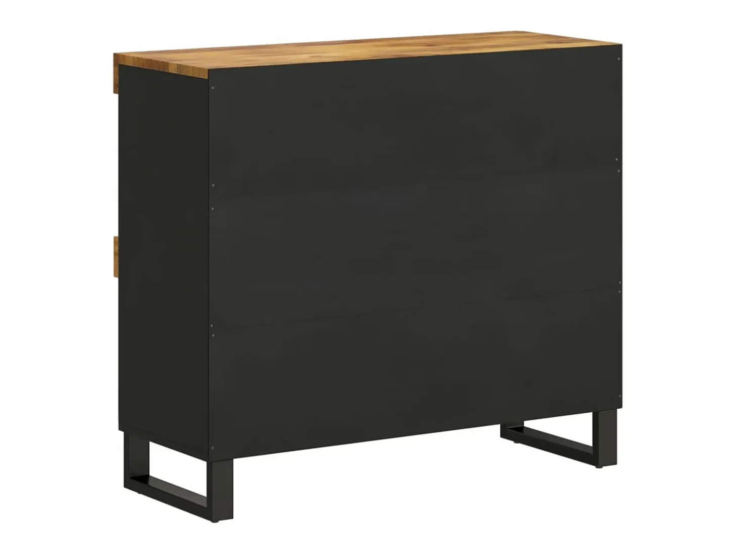 Armario auxiliar de madera maciza de mango 85x33x75 cm