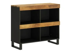 Armario auxiliar de madera maciza de mango 85x33x75 cm
