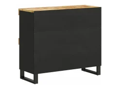 Armario auxiliar de madera maciza de mango 85x33x75 cm