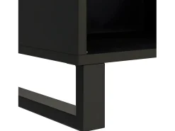 Armario auxiliar de madera maciza de mango 85x33x75 cm