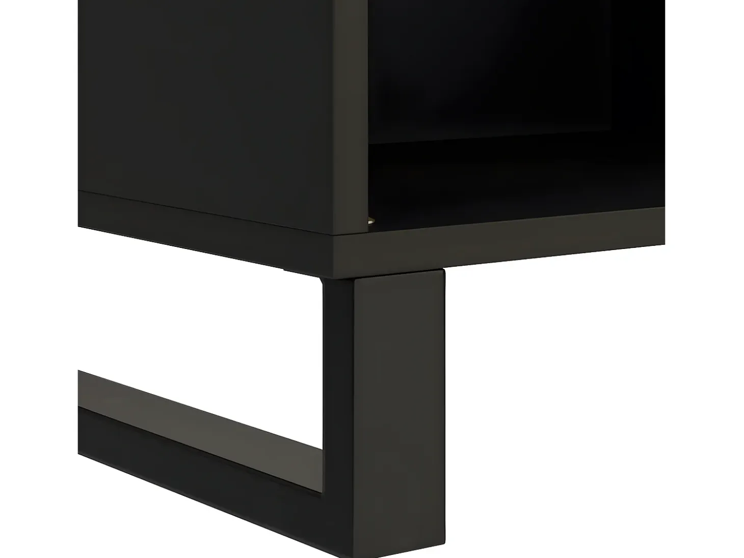 Armario auxiliar de madera maciza de mango 85x33x75 cm
