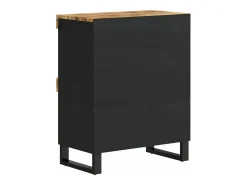 Armario auxiliar madera maciza de mango 60x33x75 cm