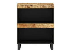 Armario auxiliar madera maciza de mango 60x33x75 cm