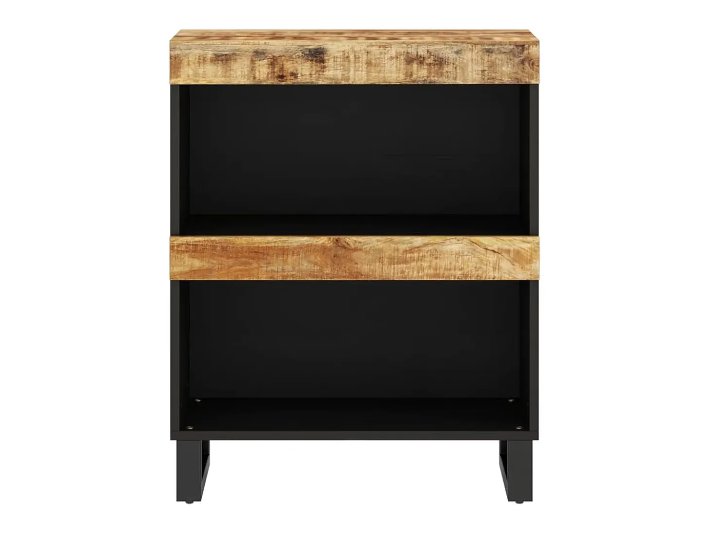 Armario auxiliar madera maciza de mango 60x33x75 cm