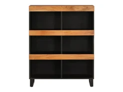 Armario auxiliar madera maciza de acacia 85x33x107 cm