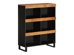 Armario auxiliar madera maciza de acacia 85x33x107 cm
