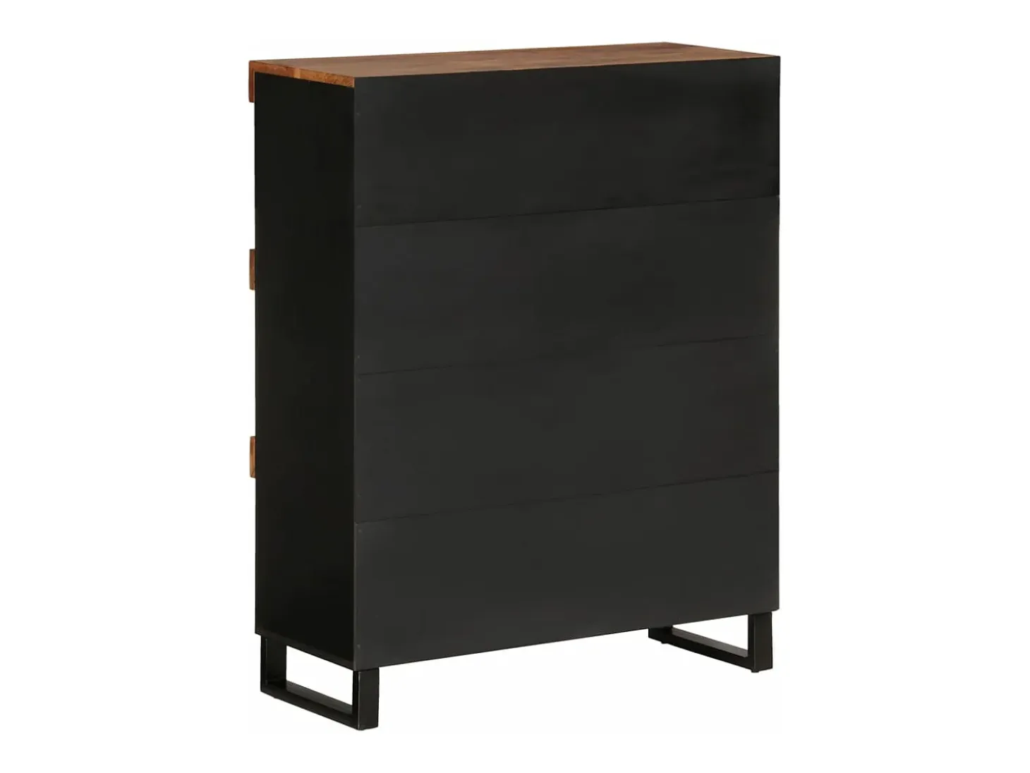 Armario auxiliar madera maciza de acacia 85x33x107 cm