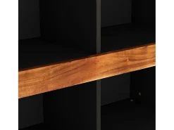 Armario auxiliar madera maciza de acacia 85x33x75 cm