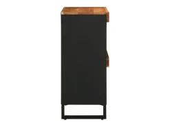 Armario auxiliar madera maciza de acacia 85x33x75 cm
