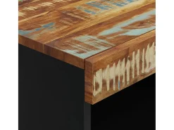 Armario auxiliar madera maciza reciclada 60x33x75 cm
