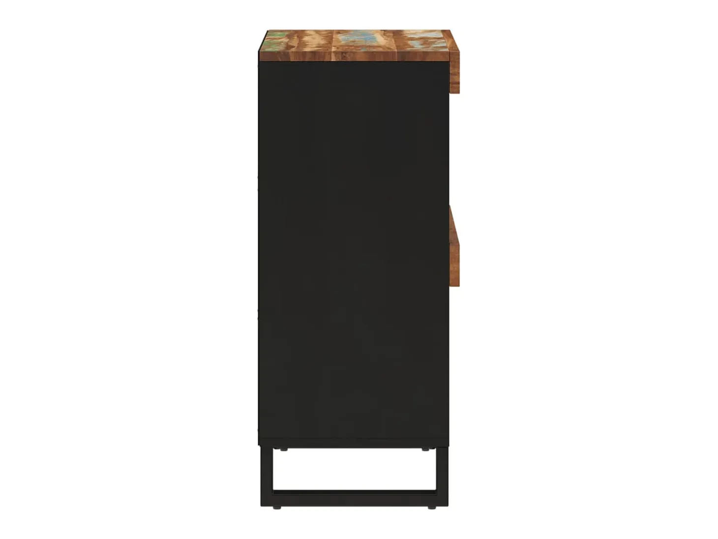 Armario auxiliar madera maciza reciclada 60x33x75 cm