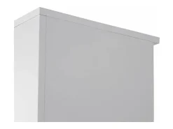 Armario bajo con puertas acabado blanco, 77.6 cm(alto)93 cm(ancho)42.5 cm(fondo).