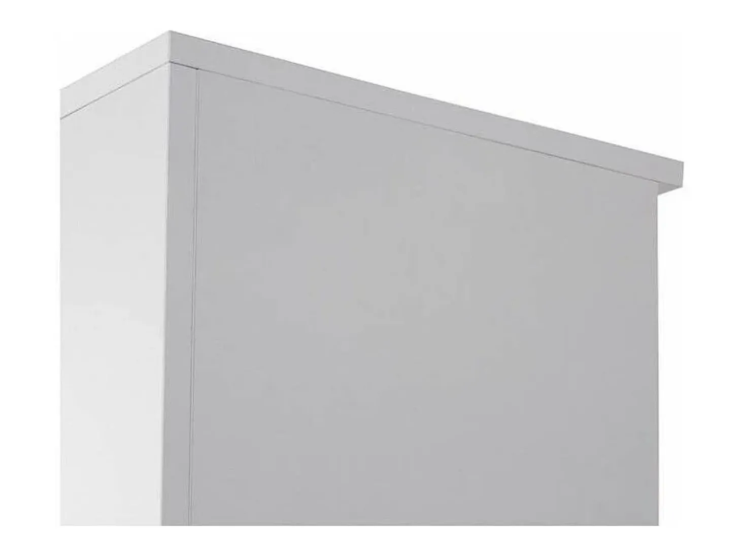 Armario bajo con puertas acabado blanco, 77.6 cm(alto)93 cm(ancho)42.5 cm(fondo).