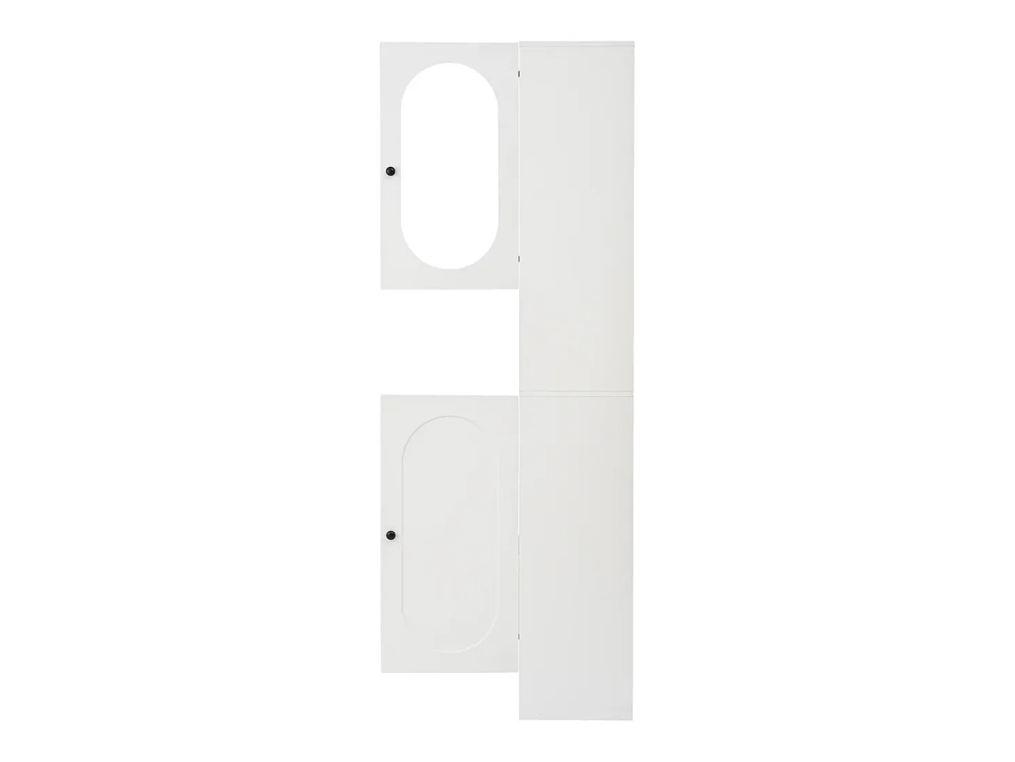Armario blanco con 2 puertas, cajón, colgadores y banqueta, puerta de cristal 85x33,5x200cm