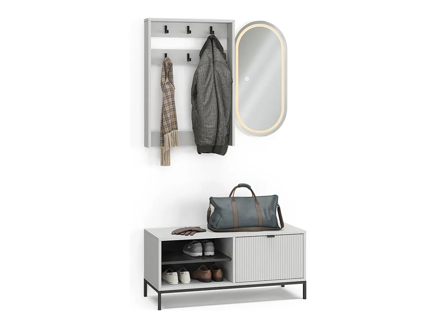 Armario blanco 100x40x45 eliza
