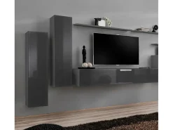 Armario colgante para Salón comedor en Gris 30x30x120cm Berit