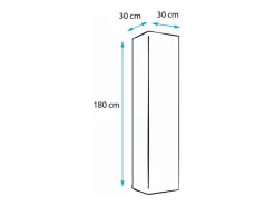 Armario colgante para Salón comedor en Blanco 30x30x180cm Aitana O2