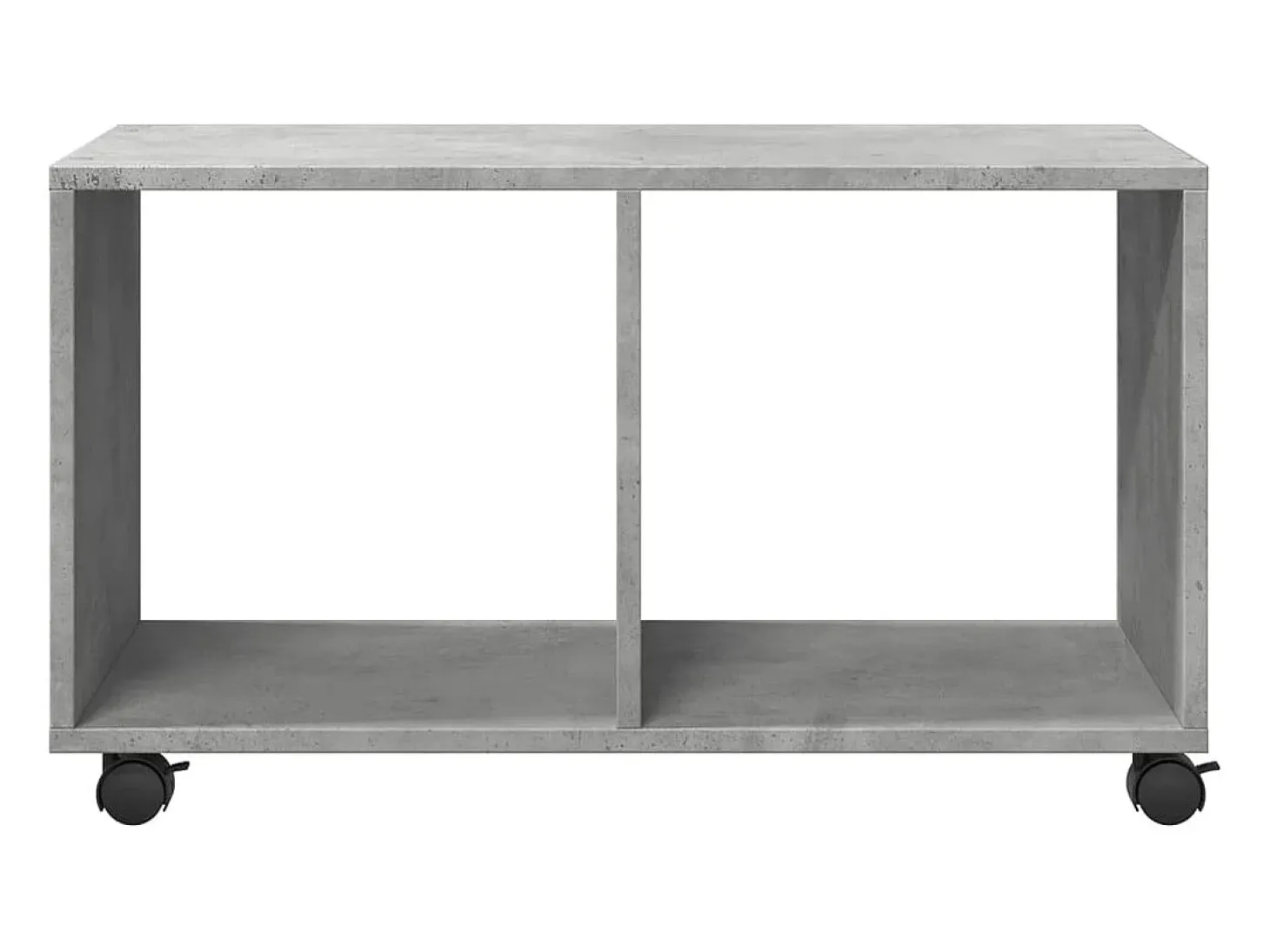 Armario con ruedas madera ingeniería gris hormigón 72x33x42,5cm