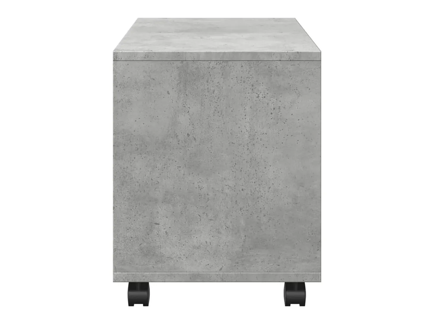 Armario con ruedas madera ingeniería gris hormigón 72x33x42,5cm