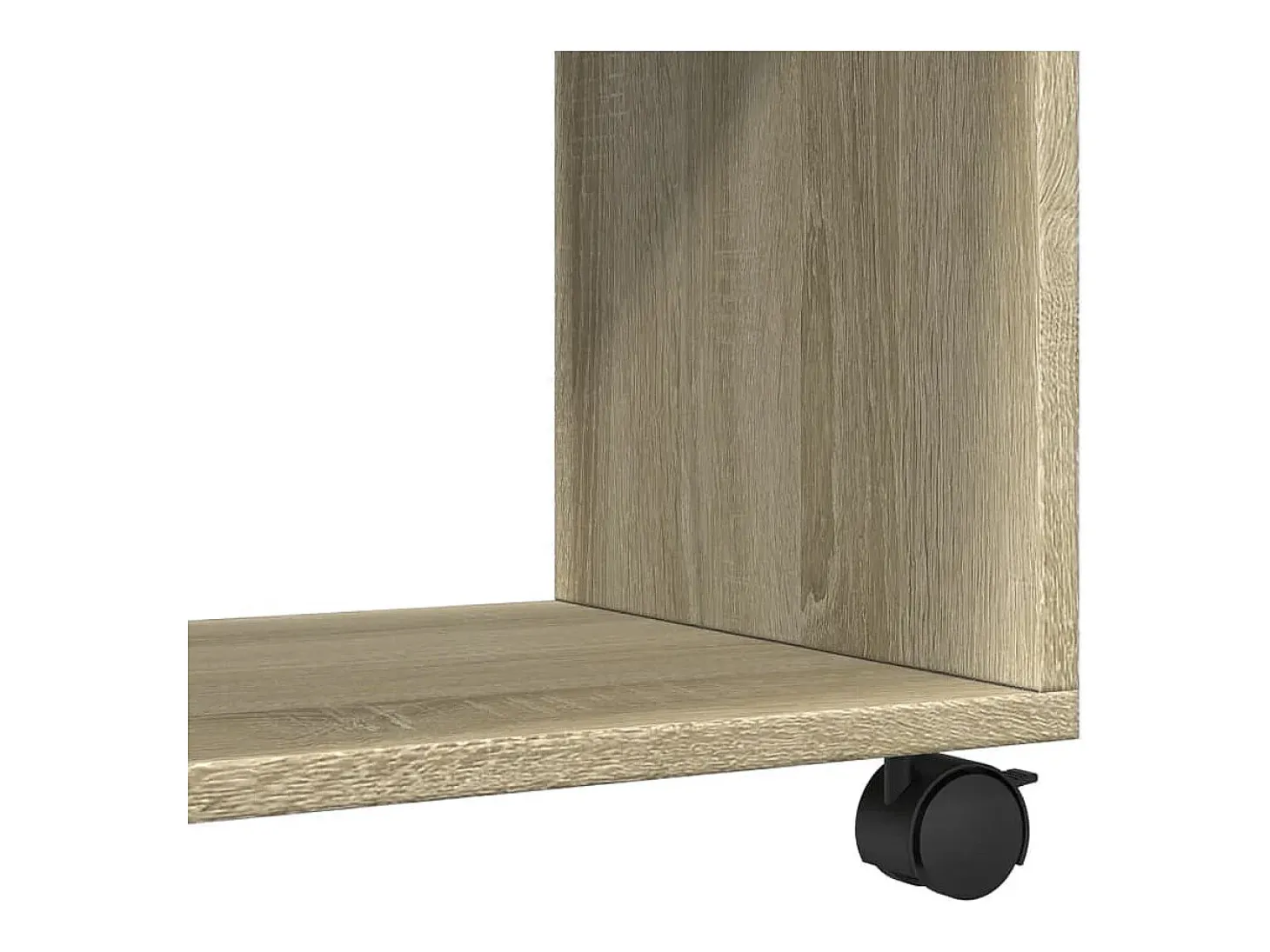 Armario con ruedas madera ingeniería roble Sonoma 72x33x42,5 cm