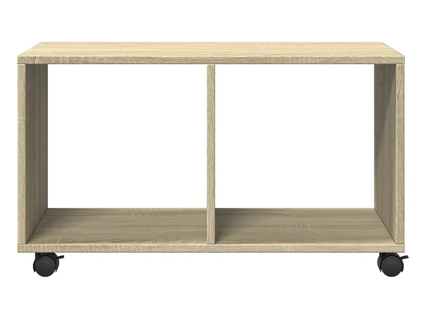 Armario con ruedas madera ingeniería roble Sonoma 72x33x42,5 cm