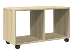 Armario con ruedas madera ingeniería roble Sonoma 72x33x42,5 cm