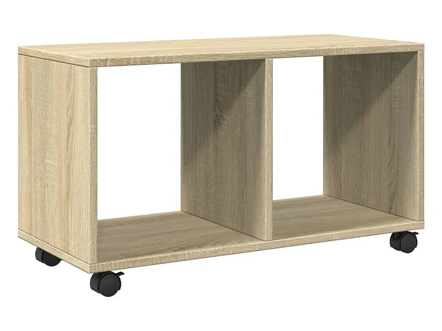 Armario con ruedas madera ingeniería roble Sonoma 72x33x42,5 cm