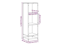 Armario de libros contrachapada color roble 33,5x33x107,5 cm