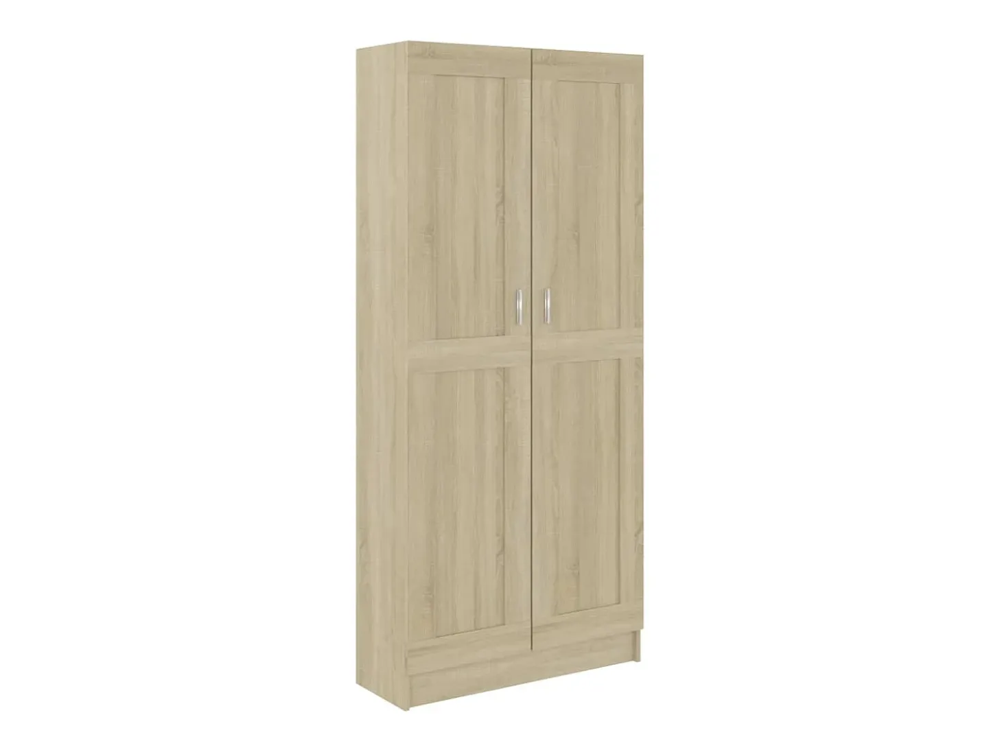 Armario de libros contrachapada color roble 82,5x30,5x185,5 cm