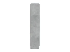 Armario de libros contrachapada gris hormigón 82,5x30,5x150cm