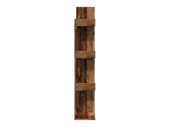 Armario de libros madera contrachapada envejecida 48x25,5x140cm