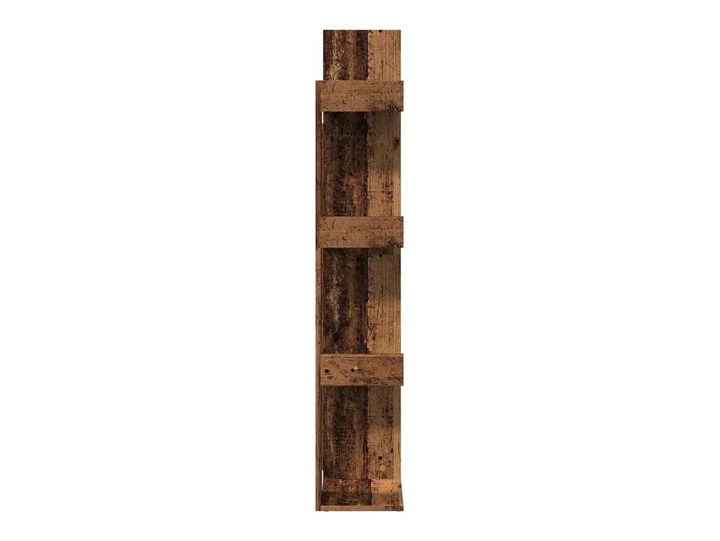 Armario de libros madera contrachapada envejecida 48x25,5x140cm